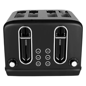 BLACK+DECKER BXTO0401IN 2300W 4 Slice Pop-Up Toaster with Cool Touch Handle (Grey)