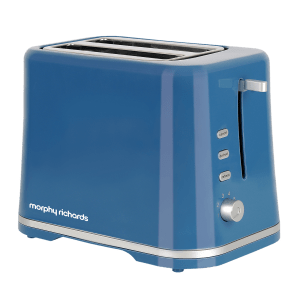 morphy richards AT 205 800W 2 Slice Pop-Up Toaster with Defrost Function (Blue)