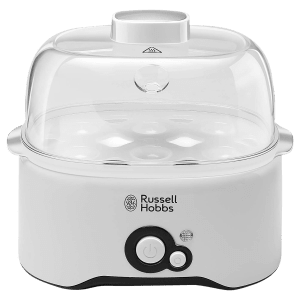 Russell Hobbs REG300 8 Egg Electric Egg Cooker with Non-Stick Coating (White)