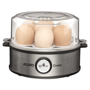 AGARO Crown 7 Egg Electric Egg Boiler with One Touch Operation (Silver)