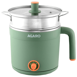 AGARO Regency 600 Watt 1.2 Litre Multi Cook Electric Kettle with Auto Shut Off (Green)