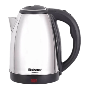 Balzano 1500 Watt 1.8 Litre Electric Kettle with 360 Degree Cordless Base (Silver)