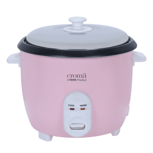 Croma 1.8 Litre Electric Rice Cooker with Keep Warm Function (Pink)