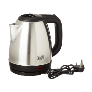 BLACK+DECKER 1500 Watt 1.5 Litre Electric Kettle with Auto Shut Off (Silver)