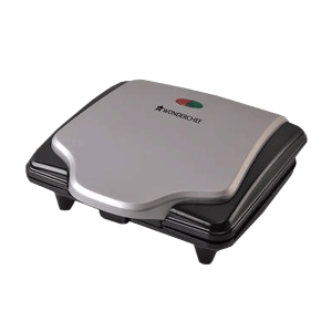 WONDERCHEF Acura 640W 4 Slice Sandwich Maker with Automatic Thermostat (Black)