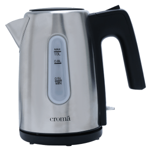 Croma 1200 Watt 1 Litre Electric Kettle with Auto Shut Off (Black)