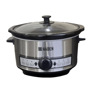 HADEN 3.5 Litre Electric Slow Cooker with Power Light Indicator (Silver)