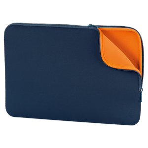 HYPHEN Polyester Laptop Sleeve for 14 Inch Laptop (One Spacious Compartment, Blue)