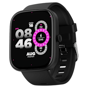 boAt Wave Convex Smartwatch with IP67 Waterproof (49.7mm AMOLED Display, Active Black Strap)