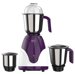 Pigeon Eva 750 Watt 3 Jars Mixer Grinder (Shock Proof Body, Purple)