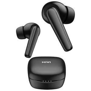 Mivi Duopods N5 TWS Earbuds with AI Noise Cancellation (13mm Driver, Black)