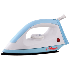 Fabiano HUSKY 1100 Watts Dry Iron (Non Stick Soleplate, White and Blue)