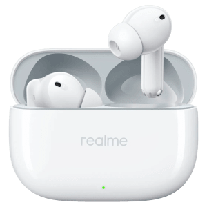 realme Buds T300 TWS Earbuds with Active Noise Cancellation (IP55 Water Resistant, 40 Hours Playback, Youth White)