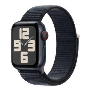 Apple Watch SE GPS+Cellular with Midnight Sport Loop - S/M (40mm Display, Midnight Aluminium Case)