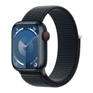 Apple Watch Series 9 GPS+Cellular with Midnight Sport Loop - S/M (41mm Display, Midnight Aluminium Case)