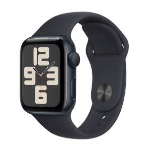 Apple Watch SE GPS with Midnight Sport Band - M/L (40mm Display, Midnight Aluminium Case)