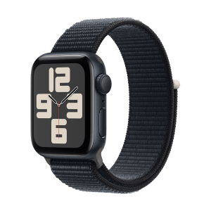 Apple Watch SE GPS with Midnight Sport Loop - S/M (40mm Display, Midnight Aluminium Case)