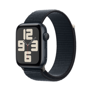 Apple Watch SE GPS with Midnight Sport Loop - M/L (44mm Display, Midnight Aluminium Case)