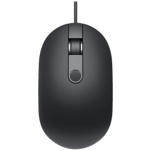 DELL MS819 Wired Optical Mouse with Fingerprint Reader (1000 DPI, Arc Shaped, Black)