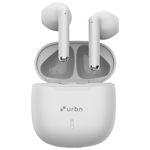 urbn Beat 400 TWS Earbuds with Noise Isolation (IPX5 Water Resistant, Fast Charging, White)