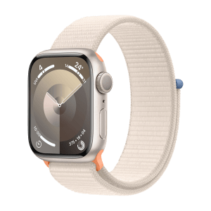 Apple Watch Series 9 GPS with Starlight Sport Loop - S/M (41mm Display, Starlight Aluminium Case)