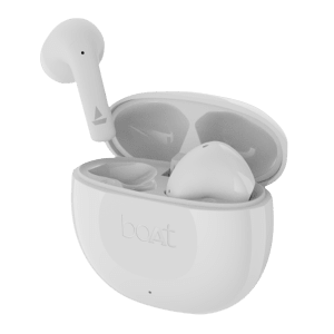 boAt Airdopes 125 TWS Earbuds with Environmental Noise Cancellation (IPX5 Water Resistant, ASAP Charge, Celestial White)