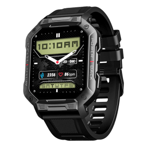 boAt Wave Armour Smartwatch with Bluetooth Calling (46.4mm HD Display, IP68 Sweat Resistant, Active Black Strap)