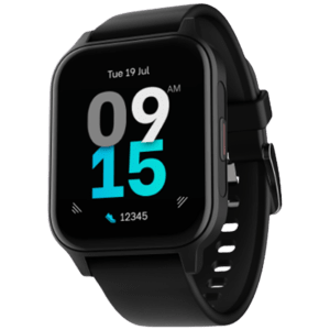 boAt Xtend Call Plus Smartwatch with Bluetooth Calling (48.5mm HD Display, IP68 Sweat Resistant, Active Black Strap)