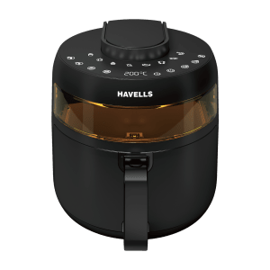 HAVELLS Prolife Crystal 5L 1500 Watt Digital Air Fryer with 8 Preset Options (Black)