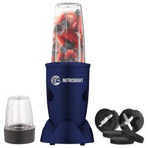 NutriSmart Nutriblend 500 Watt 2 Jars Mixer Grinder (22000 RPM, Overload Protection, Matt Blue)