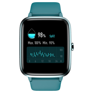 noise ColorFit Pro 2 Smartwatch with Activity Tracker (33mm LCD Display, IP68 Waterproof, Teal Green Strap)