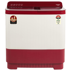 Panasonic 12 kg 5 Star Semi Automatic Washing Machine with Active Foam System (H6, NA-W120H6RRB, Red)