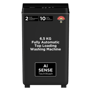 acer 6.5 kg 5 Star Fully Automatic Top Load Washing Machine (Halo Wash, AR65FATLP0GT, AiSense, Grey)