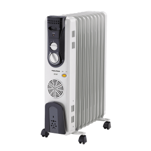 morphy richards 2900 Watt PTC Fan Oil Filled Room Heater (OFR 9F, White)