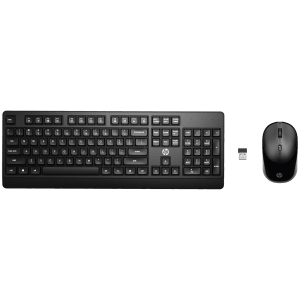 HP KM250 Wireless Keyboard & Mouse Combo (1200 DPI, Ergonomic Design, Black)