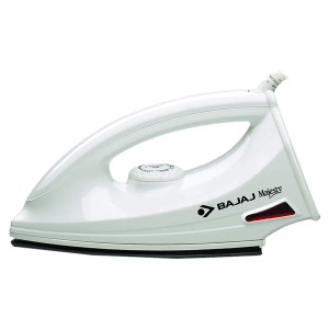 BAJAJ Majesty 1000 Watt Dry Iron (German Coating Technology, MajestyDX6, White)