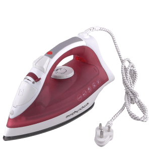 morphy richards Glide 1250 Watts 300ml Steam Iron (360 Degree Swivel Cord, Pink)