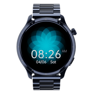 noise NoiseFit Mettle Smartwatch with Bluetooth Calling (35.56mm HD Display, IP68 Water Resistant, Elite Black Strap)