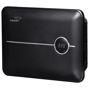 V-GUARD Crystal 150 Prime 4 Amps Voltage Stabilizer For 203cm (80") TV + 1 SetTop Box + 1 Home Theatre (90 - 290 V, Digital Display, Black)