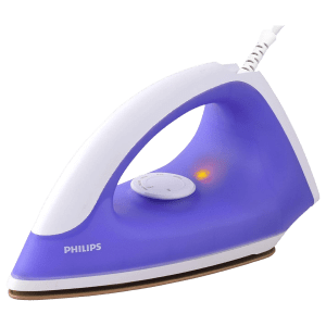 PHILIPS Classic 750 Watts Dry Iron (Non-Stick Soleplate, GC098, Purple)