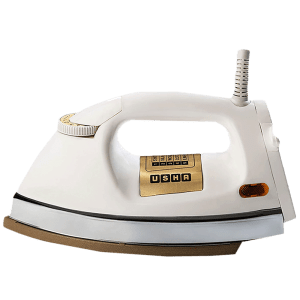 USHA 1000 Watts Dry Iron (Shock Proof, EI3710, White)