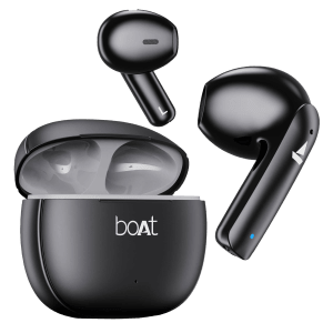 boAt Airdopes 100 TWS Earbuds with Environmental Noise Cancellation (IPX4 Water Resistant, ASAP Charge, Opal Black)