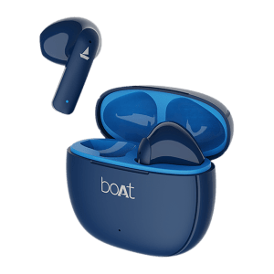 boAt Airdopes 100 TWS Earbuds with Environmental Noise Cancellation (IPX4 Water Resistant, ASAP Charge, Sapphire Blue)