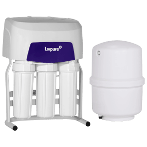 Livpure UTC Series 8L RO + UV + UF Hot and Cold Water Purifier with Silver Nano Technology (White)