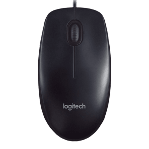 logitech M90 Wired Optical Mouse (1000 DPI, Precise Optical Tracking, Black)
