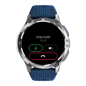 noise NoiseFit Force Plus Smartwatch with Bluetooth Calling (37.08mm AMOLED Display, IP67 Water Resistant, Teal Blue Strap)