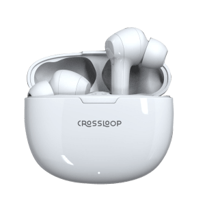 CROSSLOOP Lordz Gen 121 TWS Earbuds (IPX4 Water Resistant, Fast Charging, White)