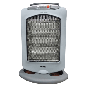 USHA 1200 Watts Halogen Room Heater (Over Heat Protection, HH4003, Silver)