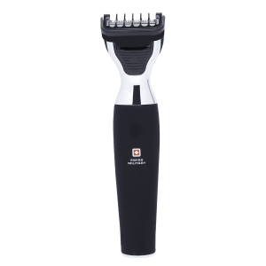 SWISS MILITARY DT-500 Cordless Wet & Dry Trimmer for Beard & Moustache with 20 Length Settings for Men (60mins Runtime, Fast Charging, Black)