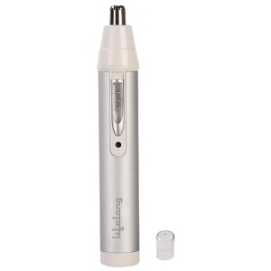 Lifelong LLPCM03 Rechargeable Cordless Dry Trimmer for Nose & Ear with 1 Length Settings for Men & Women (40mins Runtime, Rotary Blade System, Silver)